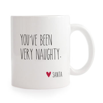 Creepy Notes from Santa - Naughty Mug