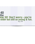 Unique 40th Birthday Card