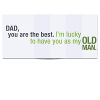 Old Man Father's Day Card or Dad's Birthday Foldout Card