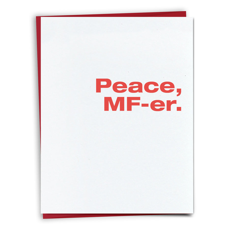 Peace MF-er Holiday card