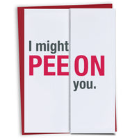 Hold my Dress While I Pee On You Funny Will You Be My Bridesmaid Card