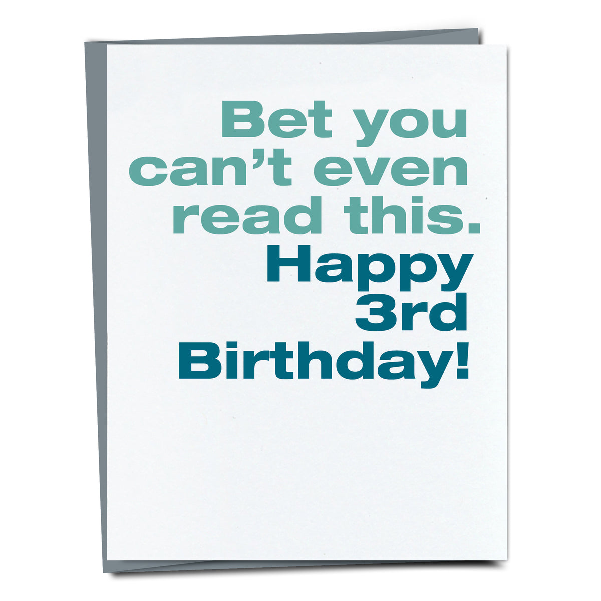 Bet you can't even read this.