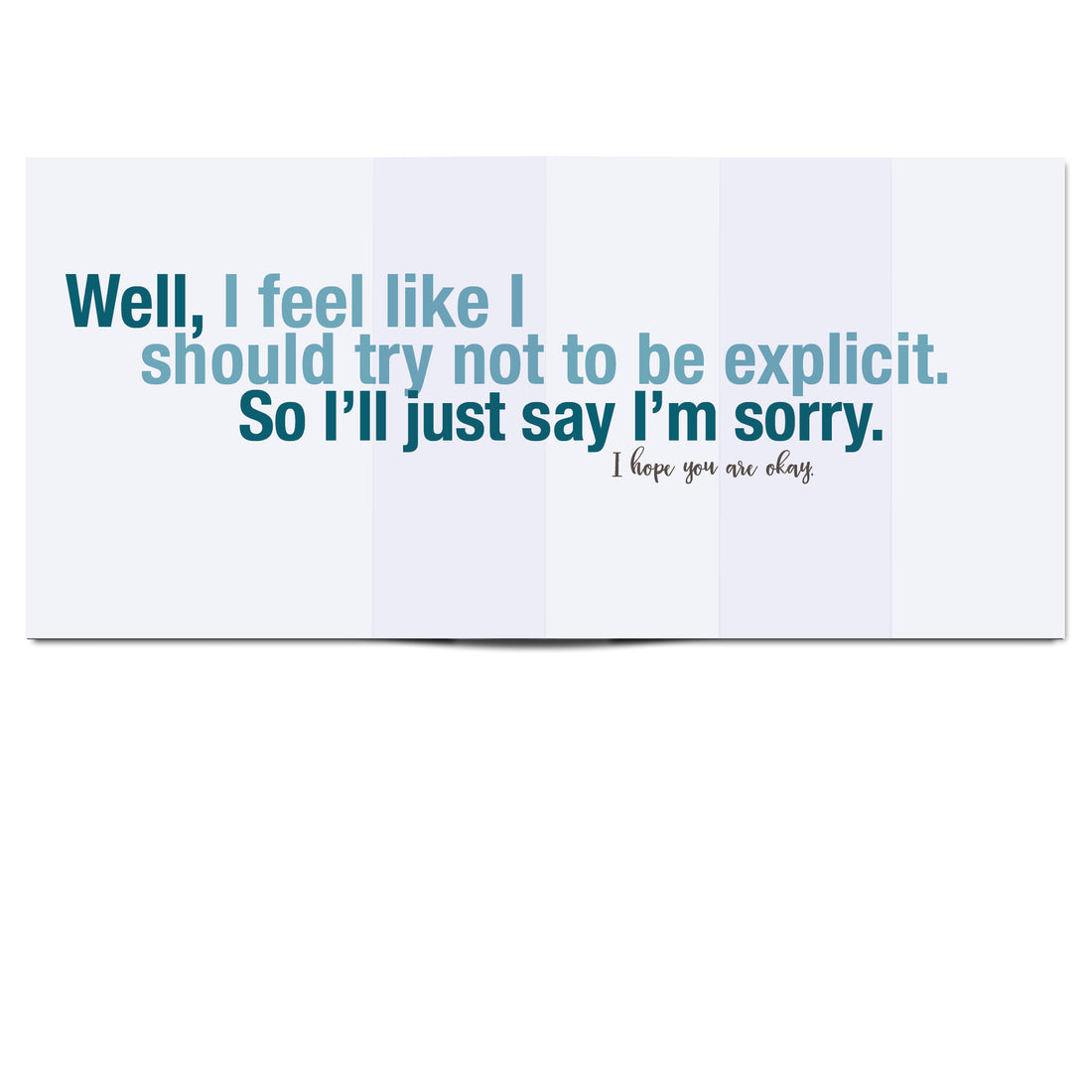 Unique Snarky Sympathy Card message