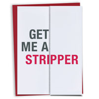 Get Me a Stripper Stripper Best Man Card