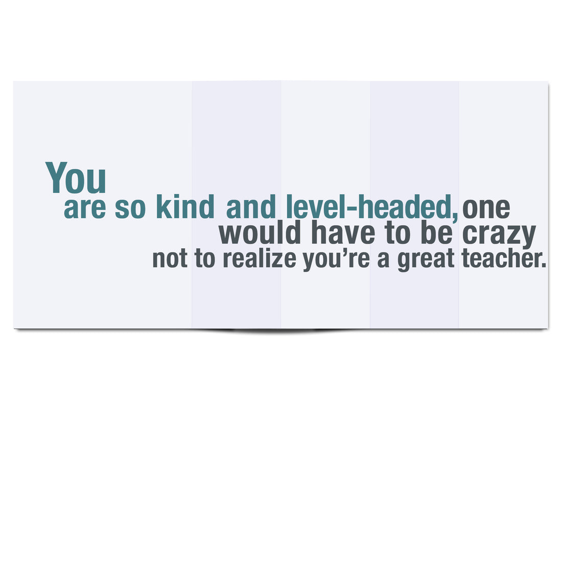 Crazy Teacher Funny Thank You Card Reveal