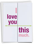 I love you this much expanding card