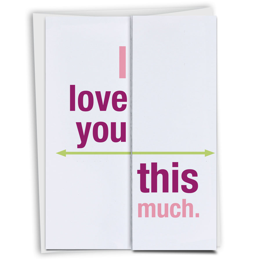 I love you this much expanding card