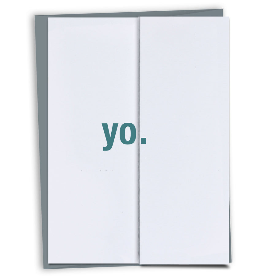 Yo - Thinking of you funny card