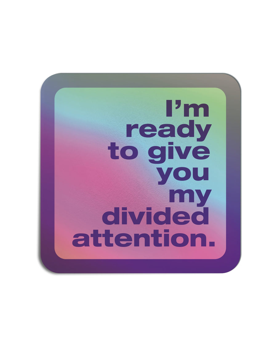 Divided Attention Vinyl Sticker