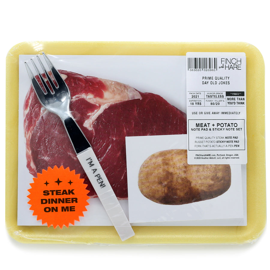 Steak and Potato Note Pad / Sticky Notes – FINCH and HARE