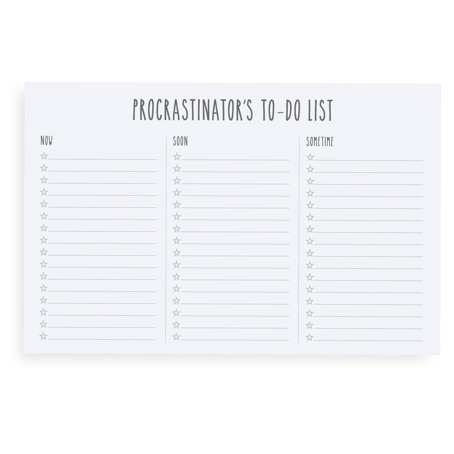 Procrastinator's Note Pad