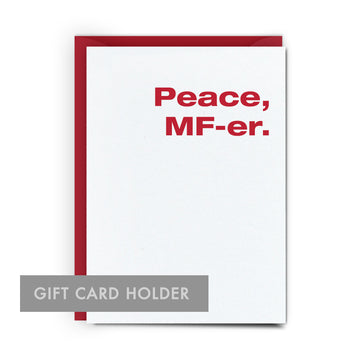 Peace MF-er Gift Card Holder