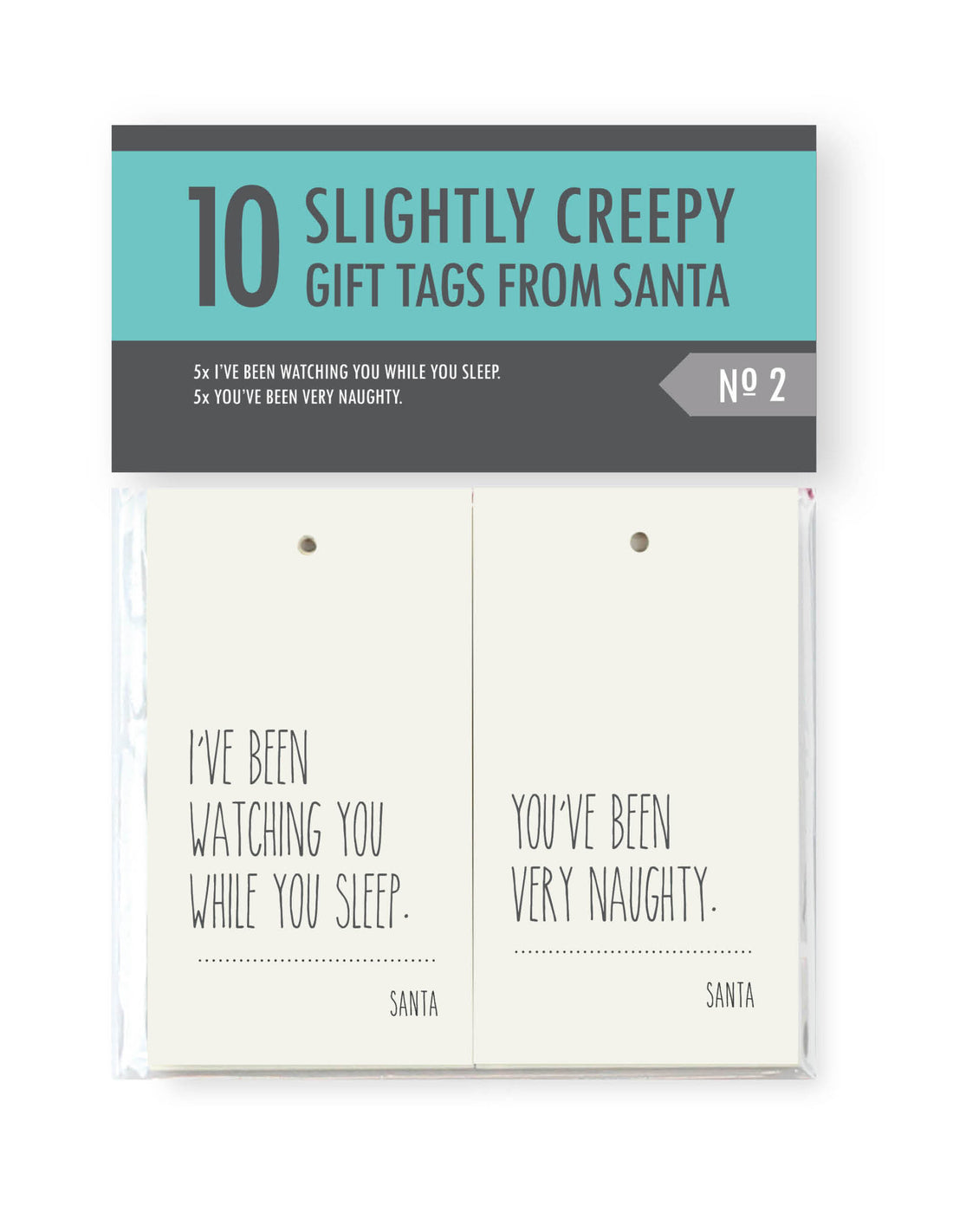 Creepy Santa Gift Tags - Set #2